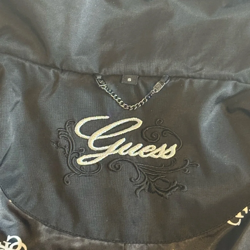 Guess Black Utility Jacket Quilted Weather-Resistant - Picture 4 of 6